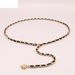 Love Heart Pearl Waist Chain Metal Chain Belt Braided Waist Waist Seal Ins Style Peach Heart Waist Chain for Women_viptrois.com