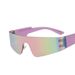 Frameless Futuristic Sunglasses - Women's Punk Sporty Shades With One-Piece Design Trendy UV400 Protection Glasses_viptrois.com