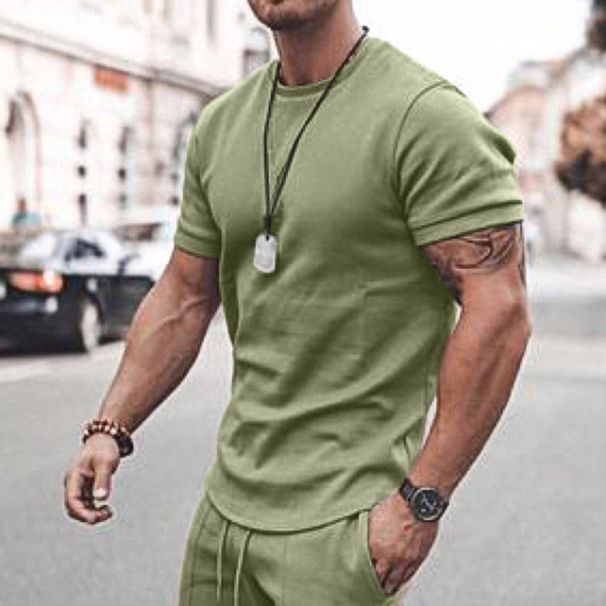 A Best-selling Men's Summer Short-sleeved And Shorts Sportswear And Casual Set_viptrois.com
