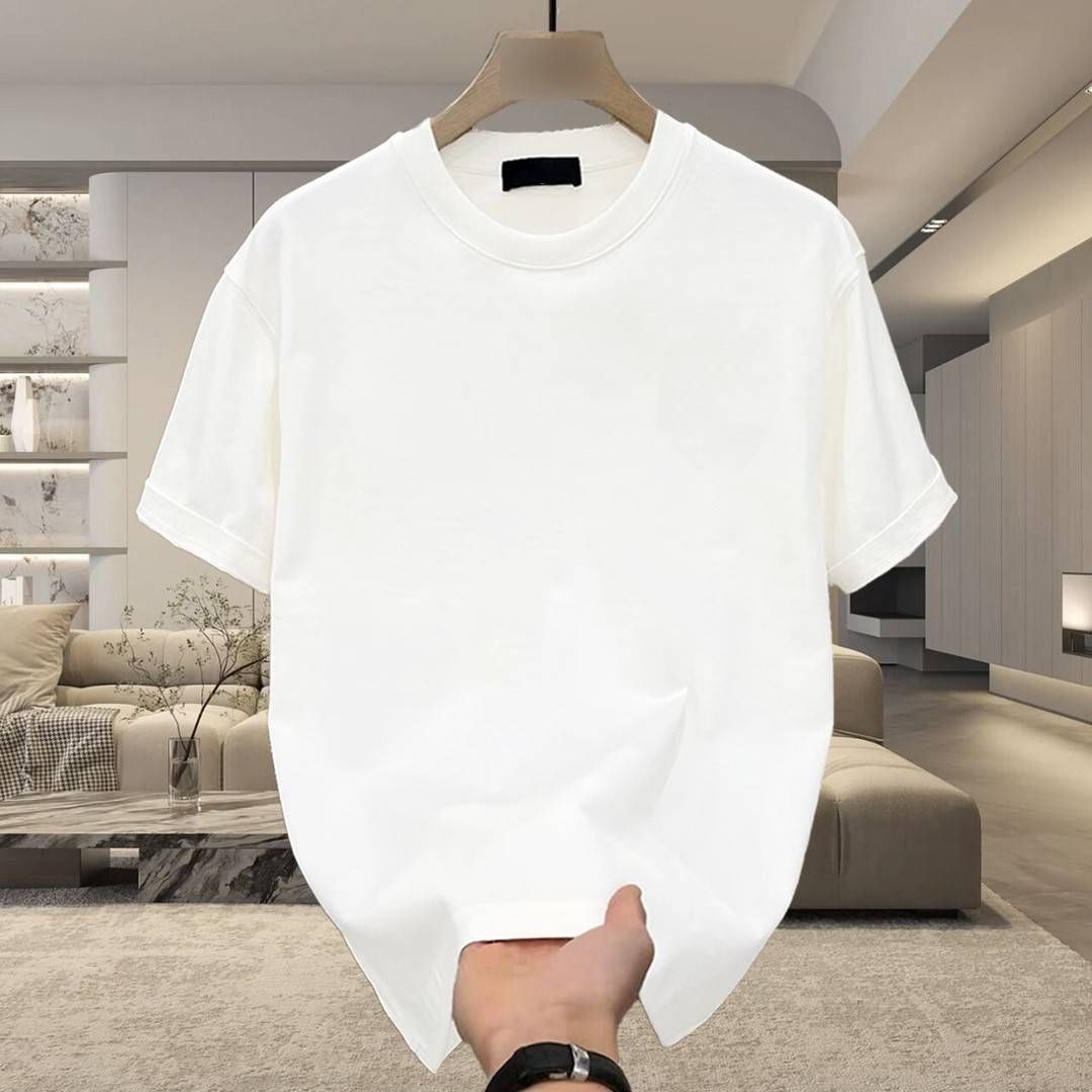 Premium Cotton Short Sleeve T-Shirt For Men & Women - Oversized Fit, Breathable Fabric, Trendy Streetwear, Unisex Casual Tee_viptrois.com