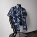 New 2026 Ice Silk Beach Flower Shirt Short Sleeve Men's Summer Beach Vacation Men's Clothing_viptrois.com