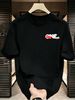 3 Pack Premium Men's 3D Stereo ONE DAY Bubble Letter Printed T-Shirt, Heavy Cotton Crew Neck Casual Tee Luxury Summer Essential Black White Grey_viptrois.com