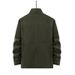 Men’s Workwear Jacket – 95% Cotton, Lightweight, Multi-Pocket Utility Coat (Khaki/Army Green/Black, M-6XL, Breathable & Slim Fit)_viptrois.com