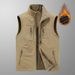 Men's Thickened Reversible Fleece Winter Warm Sleeveless Stand Collar Outdoor Casual Vest_viptrois.com