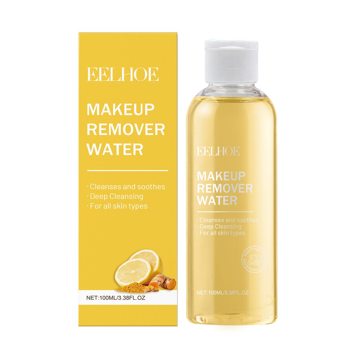 EELHOE Ginger Lemon Temperature Cleansing Facial Skin Refreshing And Non Tight Makeup Removal Water_viptrois.com
