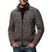 Autumn And Winter European Size Long Sleeved Stand Collar Zipper Cardigan Sweater Men's Plus Velvet Warm Sweater Men's Jacket_viptrois.com