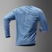 Ice silk long sleeved T shirt men's summer thin quick drying clothes breathable loose outdoor leisure sports men's tops_viptrois.com