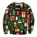 Pure 2025 Cross-Border Holiday Loose Pullover Printed Christmas Sweatshirt Men POD Custom One Piece_viptrois.com