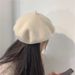 for Women New Versatile Woolen Painter Autumn Winter Internet Celebrity Korean Style Cashmere Beret Hat Trendy_viptrois.com
