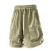 Men's Clothing Casual Loose Fit Shorts Quick-Dry Polyester Stretch Comfort Khaki, Army Green, Dark Gray, Black | Summer Outdoor Lounge Sports Shorts_viptrois.com