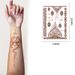 Indian Lace Tattoo Stickers Red Brown Waterproof Henna Tattoo Stickers Tatto_viptrois.com