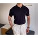 Men's Clothing Youth Popular Summer Standard Short Sleeved Trendy All Match Simple Trend Men's Polo Shirt Daily_viptrois.com