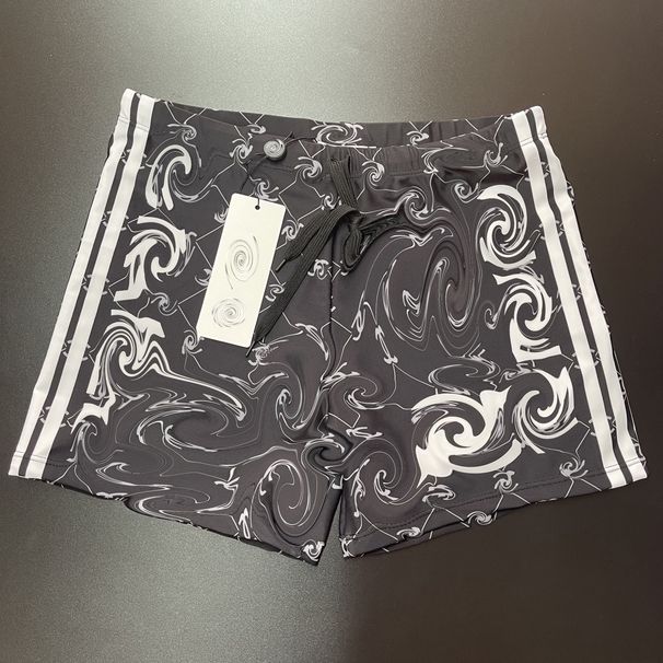 Pulse 2025 New Factory Direct Cross-Border European And American Fashion Men's Beach Casual Surfing Swimming Shorts Letter_viptrois.com