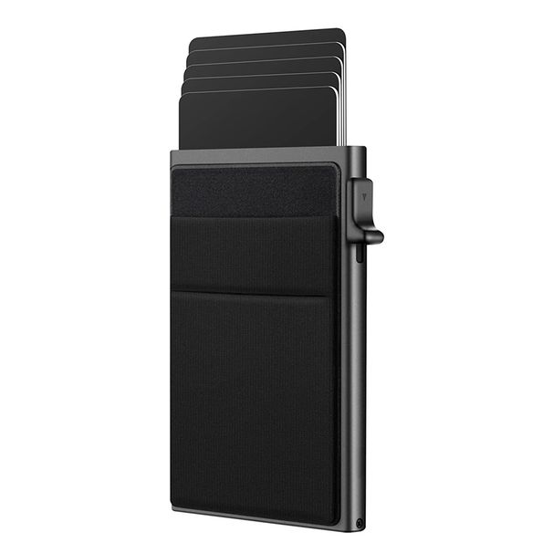 Men’s Bags RFID Side Push Anti Theft Multi Card Metal Card Holder Aluminum Alloy Card Box Multi Function Cash Clip Credit Card Holder_viptrois.com
