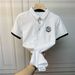 2025 Trend Embroidery Casual Versatile Handsome High-end Top Summer New Lapel Men's Short-sleeved Polo Shirt_viptrois.com