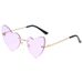 Men's Sunglasses New Frameless Heart Shaped Cut Edge Sunglasses Cross Border Trend Women's Sunglasses Fashion Street Shooting Irregular Glasses_viptrois.com