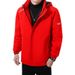 Winter windproof assault men's thick detachable hat workwear with fleece and cotton clothes jacket_viptrois.com