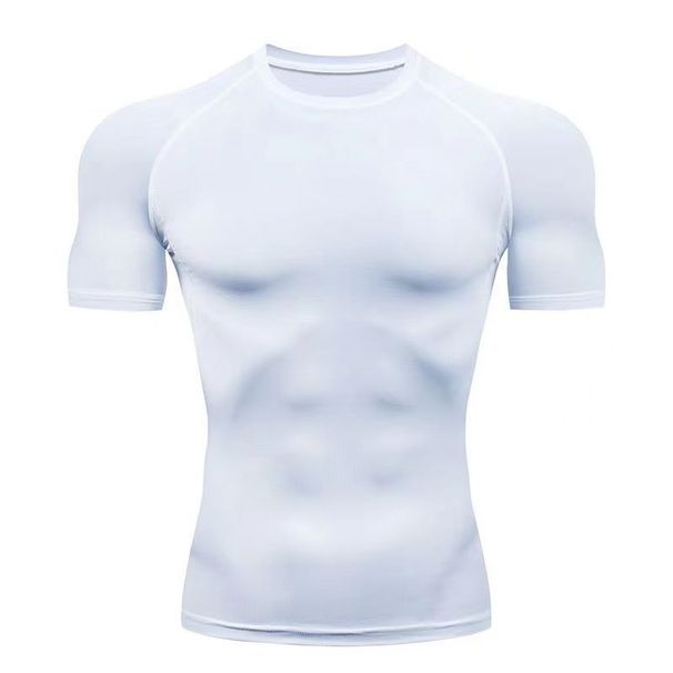 Men's Clothing Running Quick Drying Men's Quick-Dry Running T-Shirt - Breathable Stretch Short Sleeve Workout Top For Gym & Sports_viptrois.com