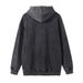 450gsm Blank Washed Vintage Men's Trendy Loose Pullover Kangaroo Pocket Hoodie_viptrois.com