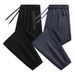 Men's Breathable Jogger Pants With Adjustable Drawstring Waist, Lightweight & Comfortable For Casual & Sports Wear (Black, Blue, Brown, Gray)_viptrois.com