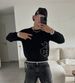 Spring Autumn 2027 Fashion European-USA Style Knitwear Pullovers Men O-Neck Embroidery Long Sleeve Casual Loose Knit Sweater_viptrois.com
