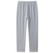 Men's Relaxed-Fit Cotton Sweatpants - Oversized Straight-Leg Lounge Pants For Casual & Sportswear (Black, Light Gray, Dark Blue, Dark Gray)_viptrois.com