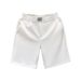 Men's Clothing White Shorts Men's Trendy Brand Summer Outerwear Shorts Men's Fashion Casual Sports Mid Length Pants_viptrois.com