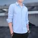 Men's Oxford Shirt – Slim Fit Long Sleeve Button-Down (M-5XL, Wrinkle-Resistant Cotton Blend, Inspired Casual Wear For College & Office)_viptrois.com