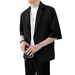 Men's Clothing Men's Casual Five Sleeve Suit Jacket Loose Fit Mid Sleeve Single Piece Style Summer Thin Men's Clothing_viptrois.com