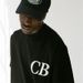 Cole Buxton's niche minimalist fashion label CB letter printed men's and women's OS short sleeved T-shirt_viptrois.com