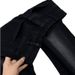 New American Retro Style Men's Jeans Deconstructed Patchwork Design Black Grey Slightly Flared Straight Leg_viptrois.com