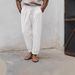 Breathable Cotton Linen Men's Casual Pants - Loose Fit Summer Trousers With Comfort Stretch For Outdoor Sports & Daily Wear (S-5XL)_viptrois.com