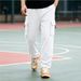 Men's Straight-Leg Cargo Joggers – Multi-Pocket Training Pants With Stretch Fabric (Athletic, Basketball, Outdoor Wear)_viptrois.com