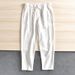 Men's Clothing Breathable Ramie Linen Elastic Waist Straight Leg Casual Pants Lightweight Comfortable Trousers In Black, Grey, Khaki, White, Navy_viptrois.com