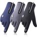 Unisex Outdoor waterproof gloves Ski touch screen winter men's and women's windproof fleece zipper full finger riding warm gloves_viptrois.com