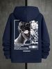 Men's Autumn And Winter Casual Fashion Loose Hooded Sweatshirt Van Gogh Famous Painting Print Warm Long Sleeved Pullover_viptrois.com
