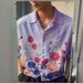 Men's Summer Fashion Black White Striped Hawaiian Beach Shirt Streetwear Casual Long Sleeve Mens Shirt_viptrois.com