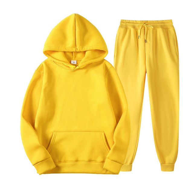 2025 Autumn winter casual sports set with plush insulation and fashionable trend pullover hoodie men's sweater a957_viptrois.com