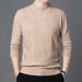 Jacquard Sweater Men's Autumn And Winter Warm Round Neck Knitted Sweater Slim Fitting Thread Jacket_viptrois.com
