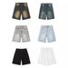 Men's Clothing Men's Loose Straight Denim Shorts Summer Retro Distressed Blue Versatile Hot Pants Trendy Brand_viptrois.com