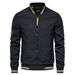 Pulse Pulse New European And American Style Casual Jacket For Men, Stand Collar Thin Fashion Trend Jacket, Outerwear, Men's Top_viptrois.com