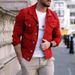 Men's Autumn And Winter Trendy Fashion Casual Slim Jacket Multi-pocket Button Light Board Tooling Jacket_viptrois.com
