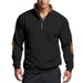 Men's Clothing Hot Selling Autumn New Men's Casual Pullover Zipper Sweatshirt Henry Collar American Jacket Men_viptrois.com