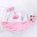 Baby clothes Baby Dresses Toddler Shoes Hair Accessories Three Piece Birthday Suit Pink Gauze Cartoon Long Sleeve Harvest Dress Baby Set_viptrois.com