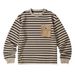 Japanese Retro Simple Striped Loose Casual Versatile Long Sleeve Spring Autumn Niche Design Sweatshirt For Men_viptrois.com