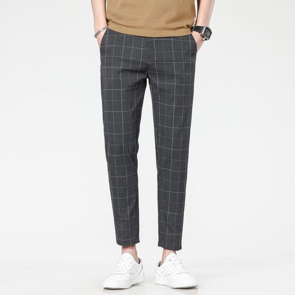Men's Clothing Pants Men's New Summer Casual Trousers Men's Stretch Pants Straight Pants Thin Nine Point Sports Pants Trousers_viptrois.com