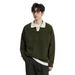 Monochrome Man- Autumn Winter New Knitted Sweater Men's Polo Shirt V-Neck Light Mature British Business Turn-Down Collar Trendy Foreign_viptrois.com