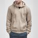 Men's Thickened Hoodie Plus Size Casual Sweatshirt Jacket Standard Thickness Black/Gray Loose Fit Machine Washable Polyester_viptrois.com