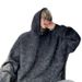 Tie Dye Dirty Hooded Sweatshirt For Men In Spring And Autumn, Loose Fitting Outerwear For Couples_viptrois.com