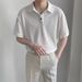 Men's Clothing Men's Short Sleeved Polo Shirt 2025 Summer Trendy Brand Half Sleeved T Men's Clothing Top Korean Version Lapel T Shirt_viptrois.com